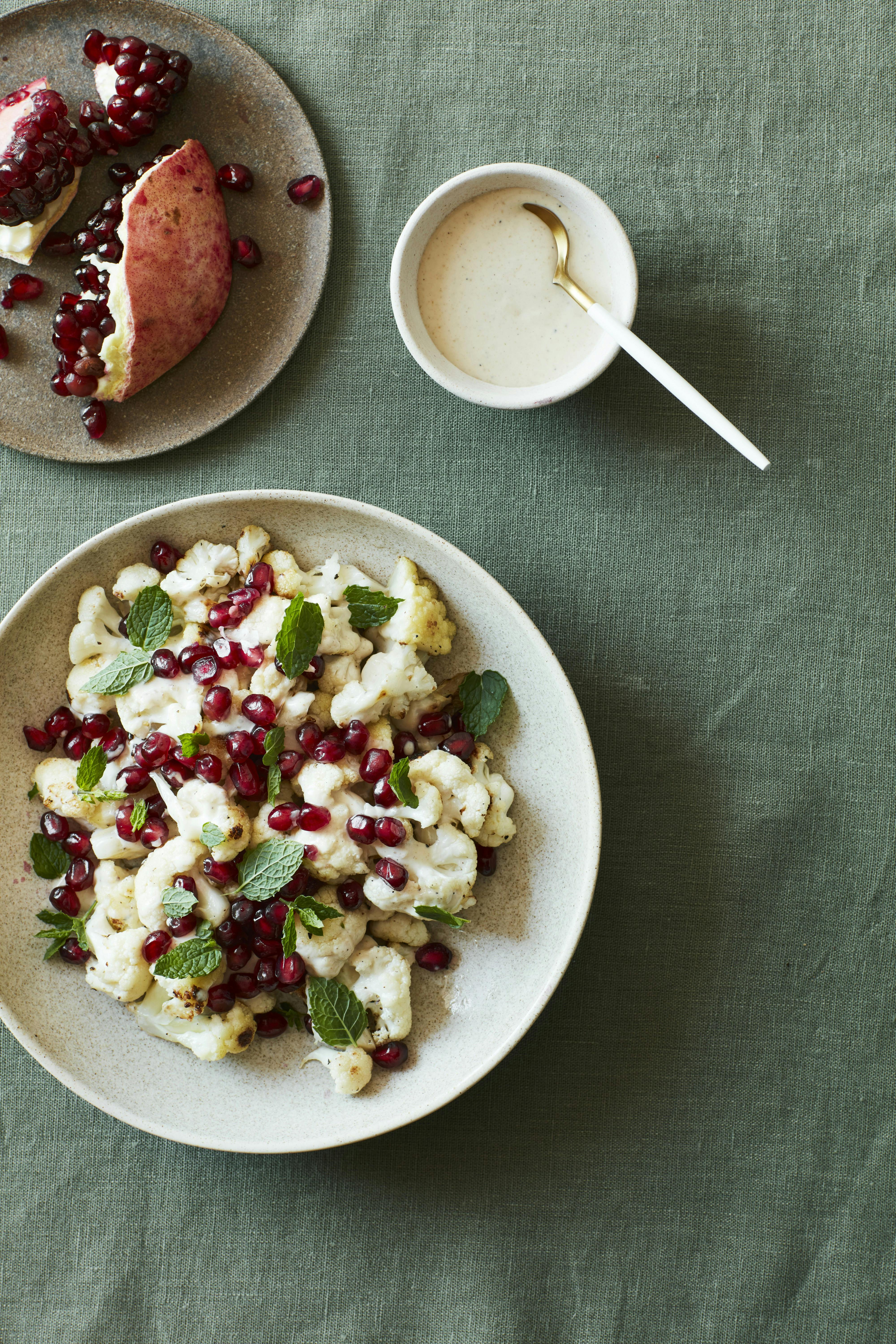 Opskrift på ristet blomkål med sød klementindressing