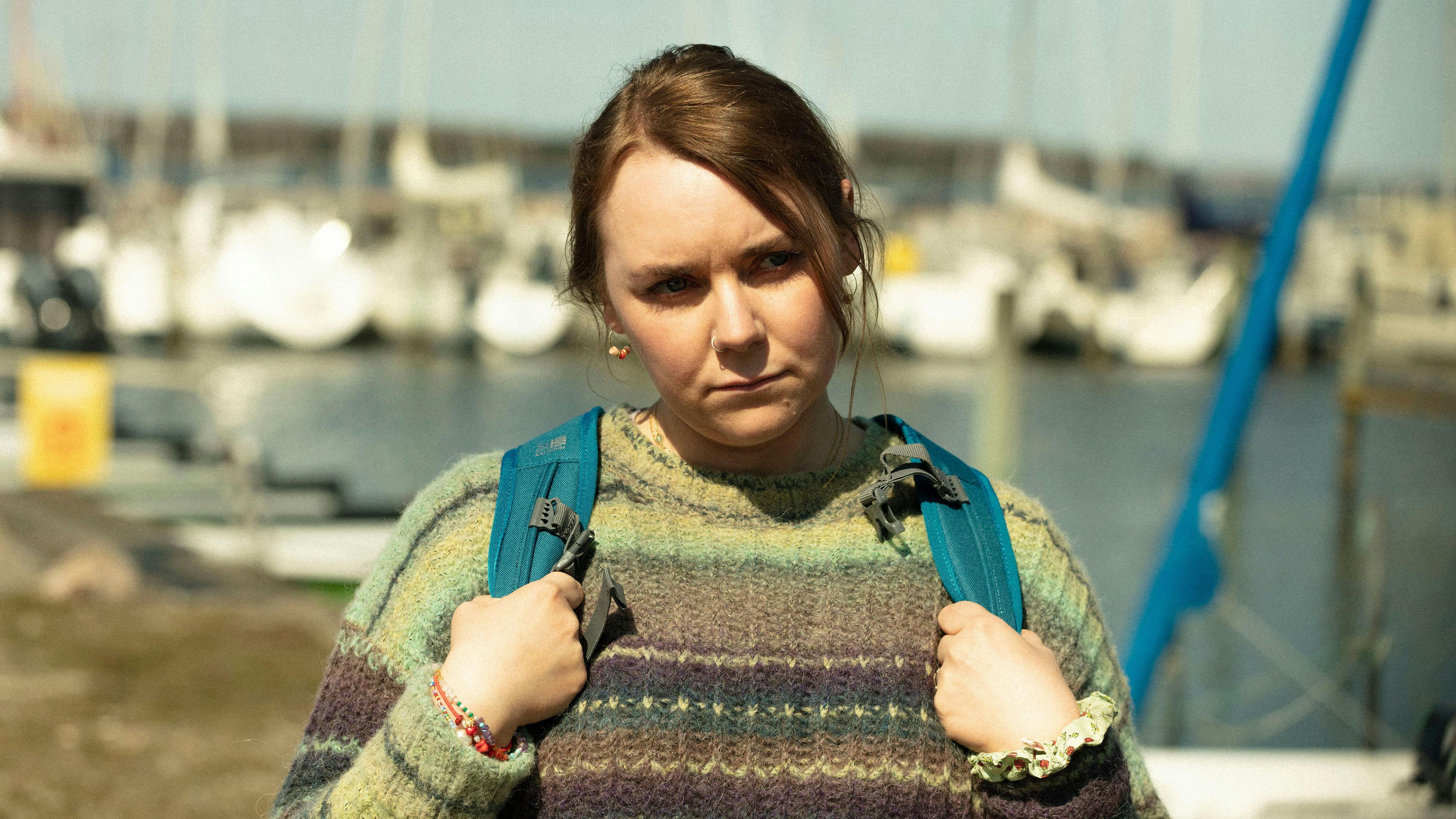 Stine Bjerregaard i "Overleverne" fra 2021. 