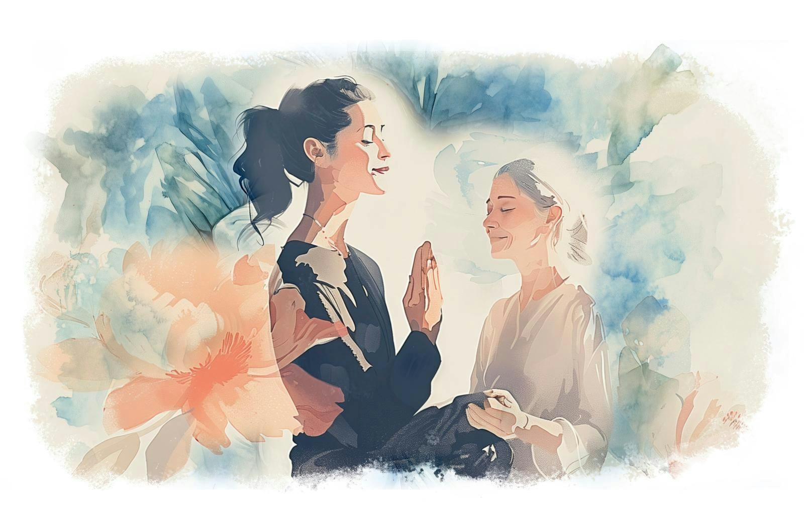 Collage af to kvinder