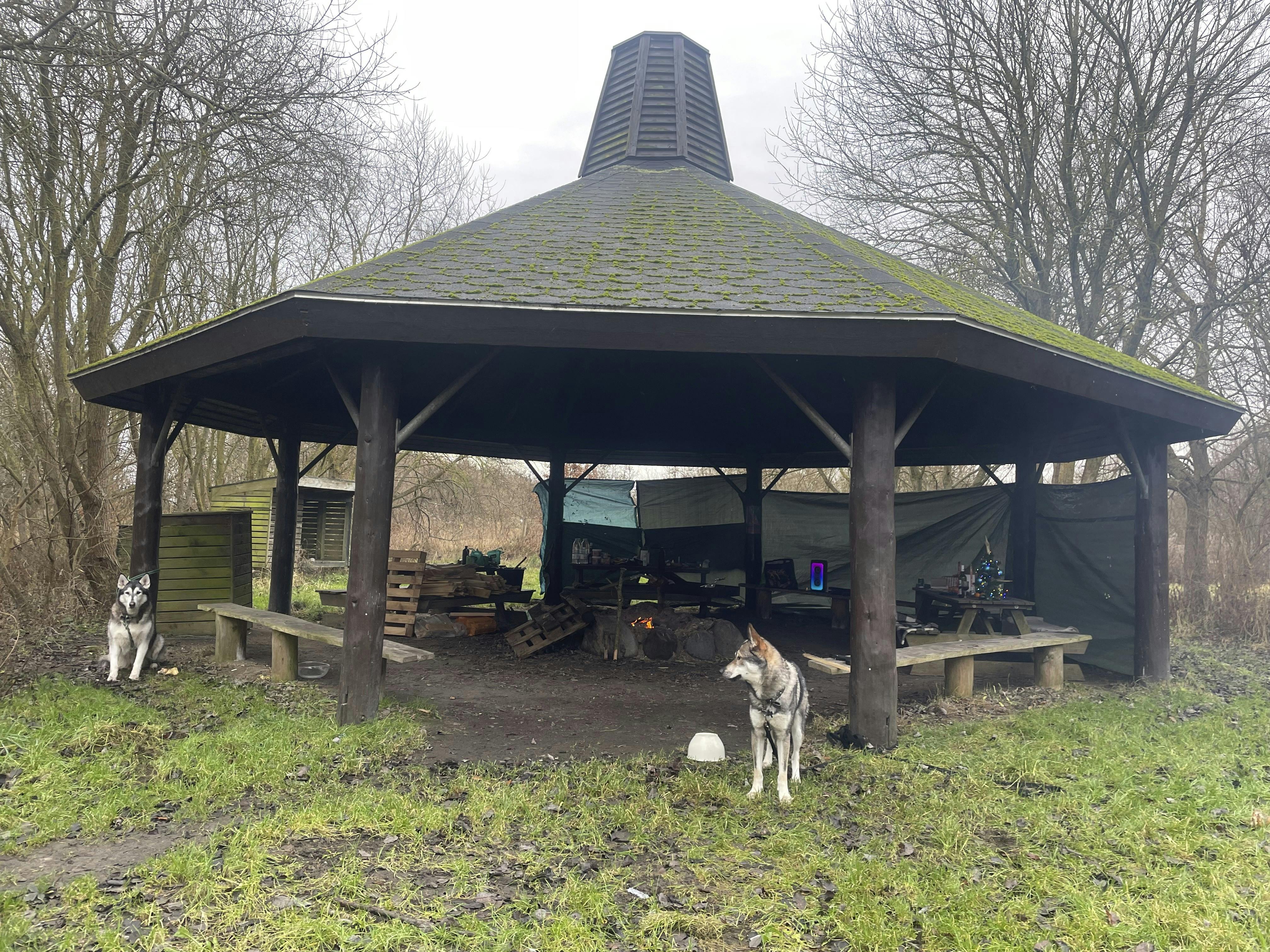 Gitte Elisabeth Winther-Berg foretrækker at holde juleaften under åben himmel i shelter.