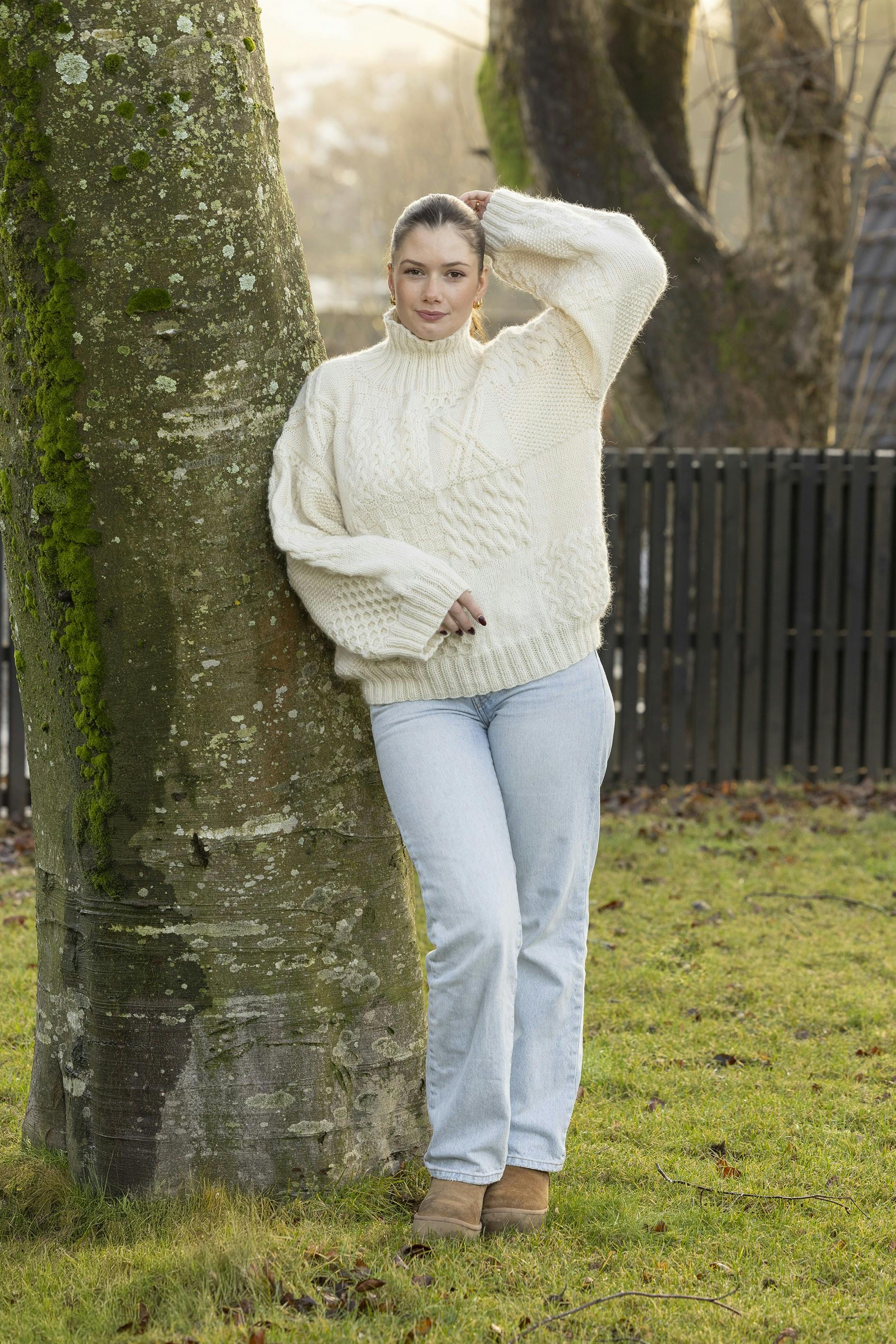 Oversize sweater fra Viking Garn.