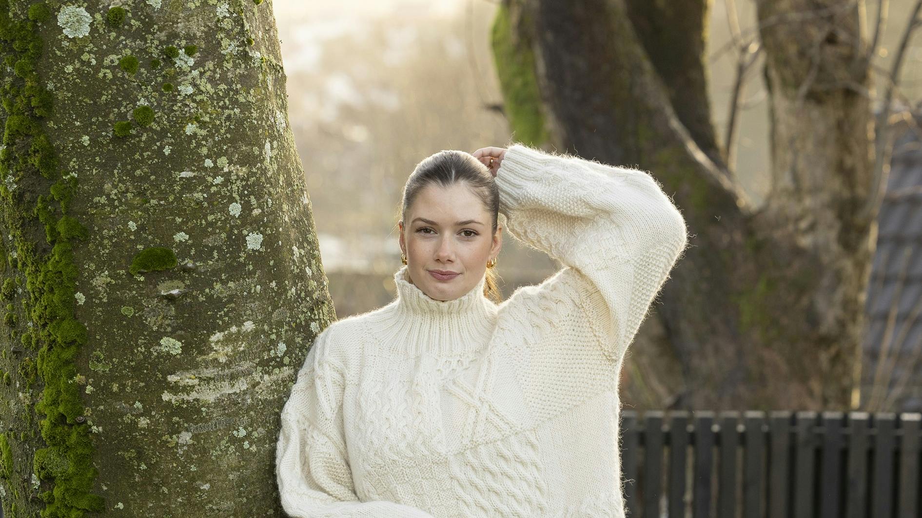 Oversize sweather fra Viking Garn.