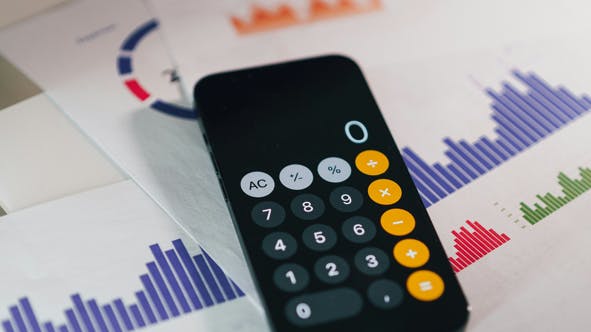 En lommeregner, der viser 0.