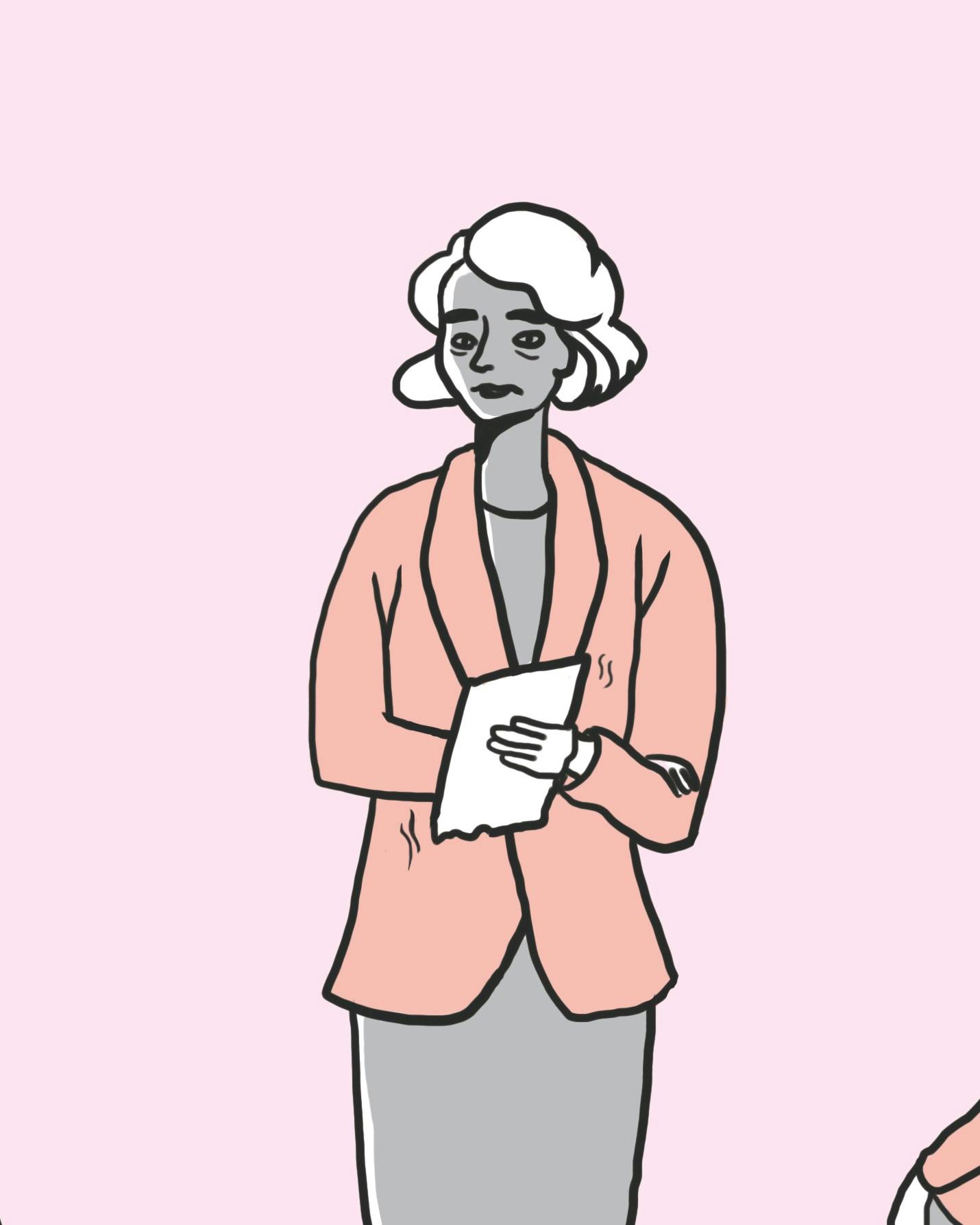 Kvinde med præstationsangst