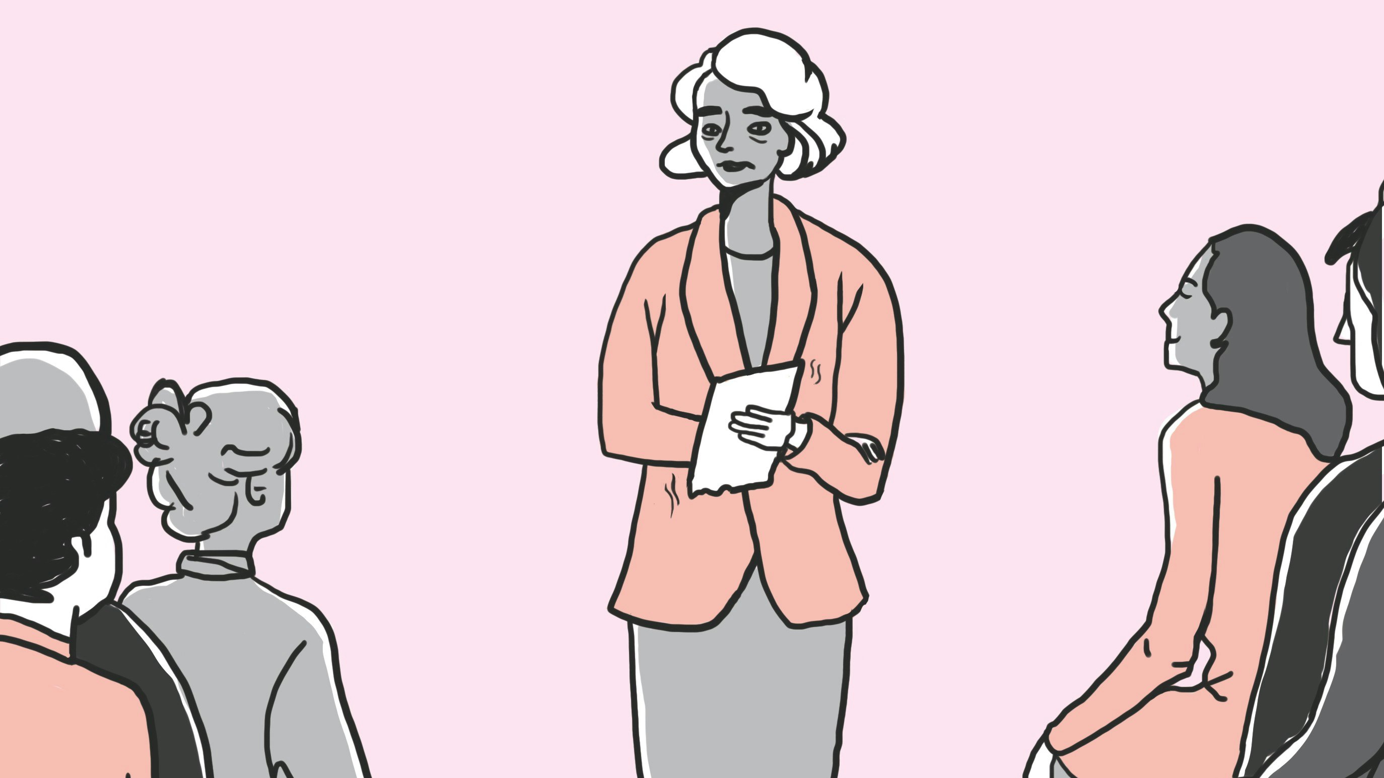 Kvinde med præstationsangst