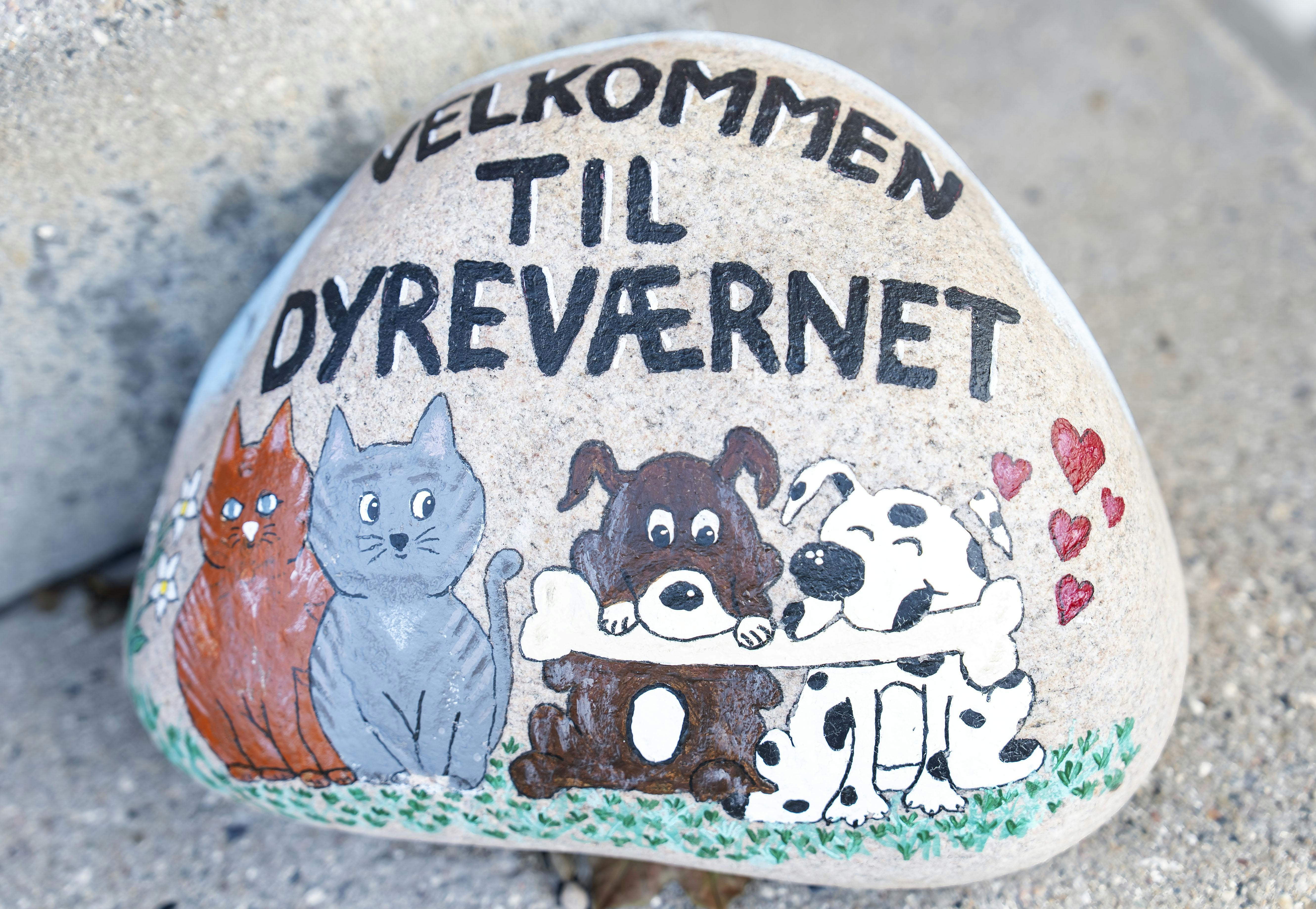 Velkommen til Dyreværnet-sten