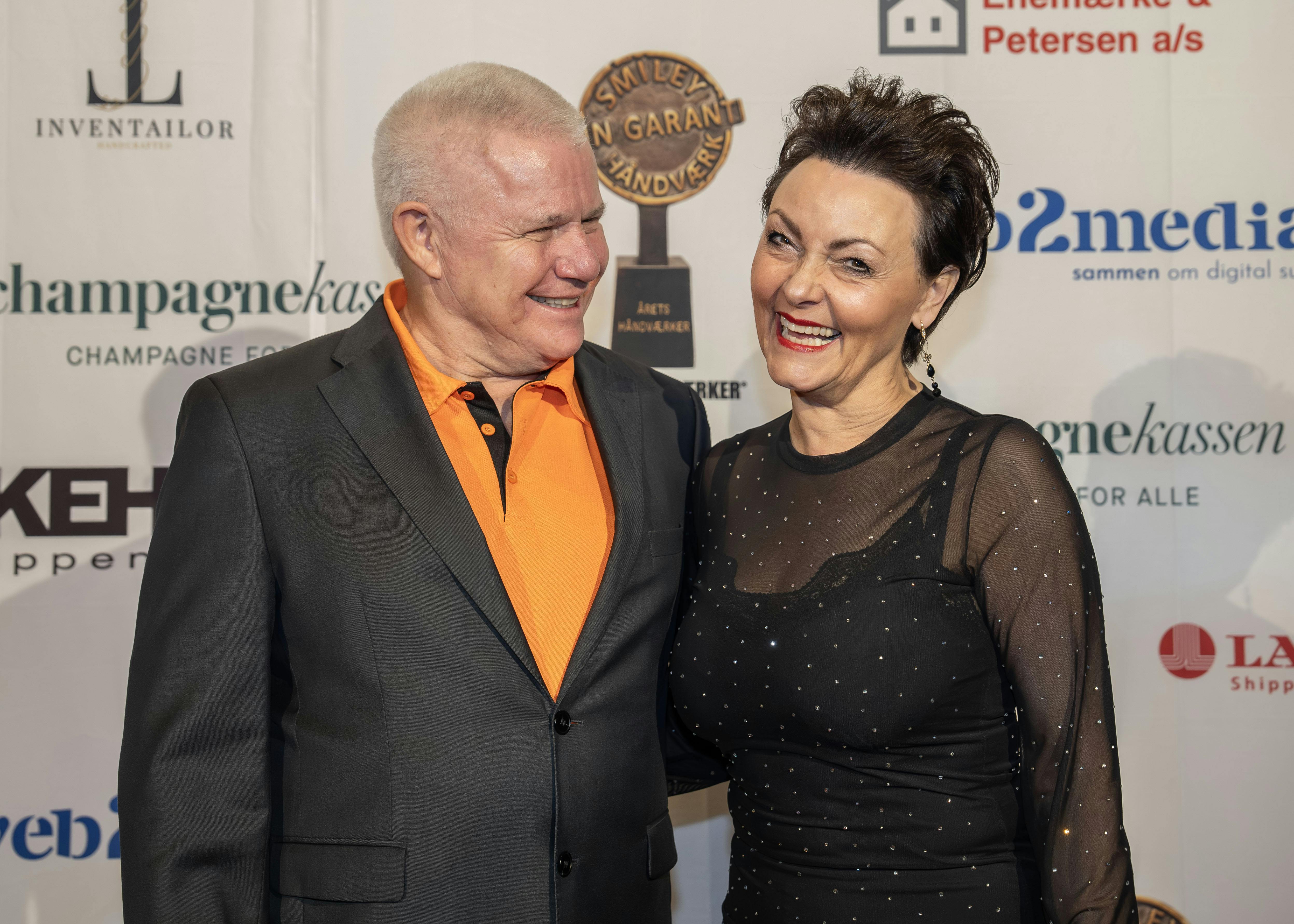 Skuespiller Anders Bircow og hans kone Marion.