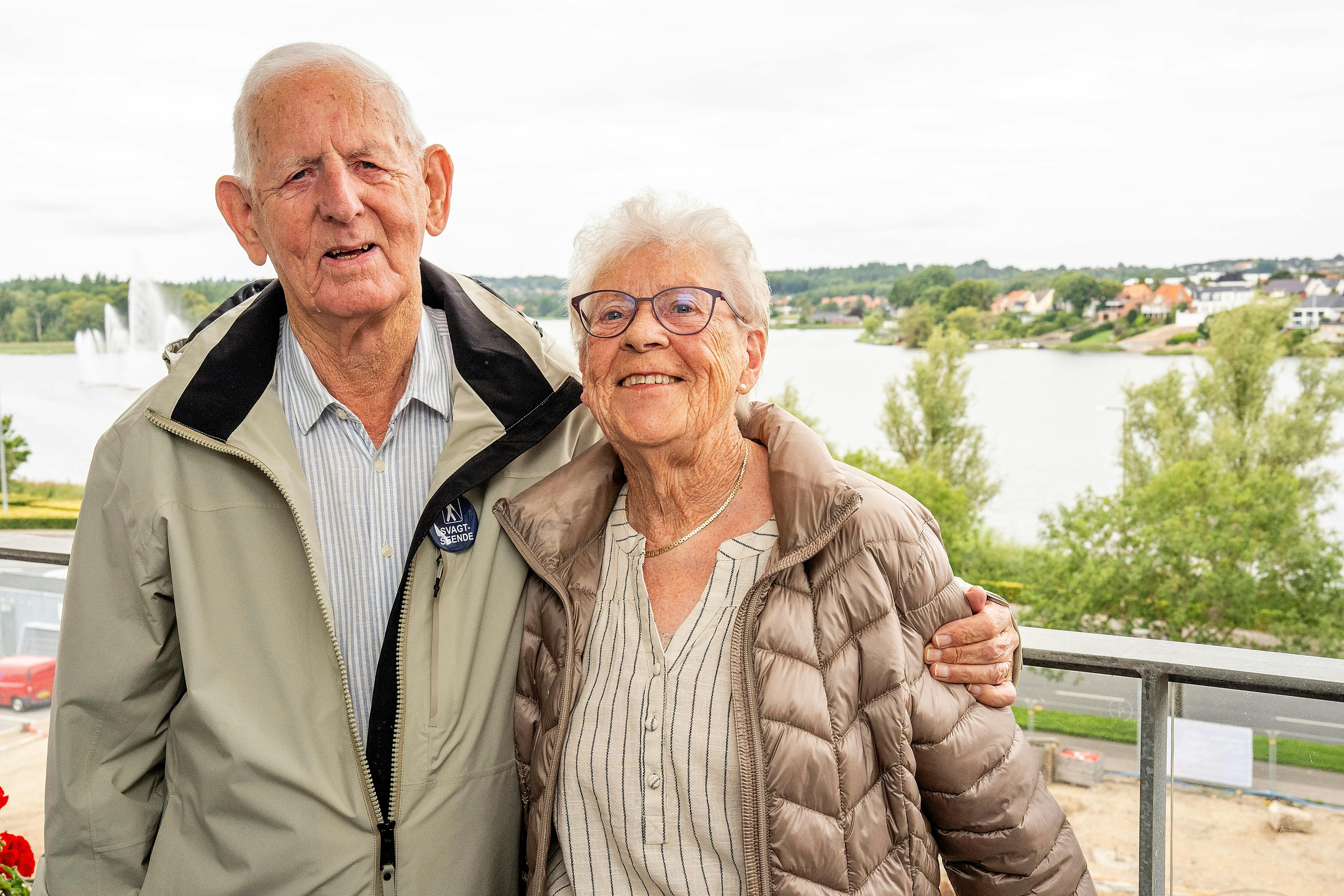 Grethe og Arne i deres lejlighed i Silkeborg.