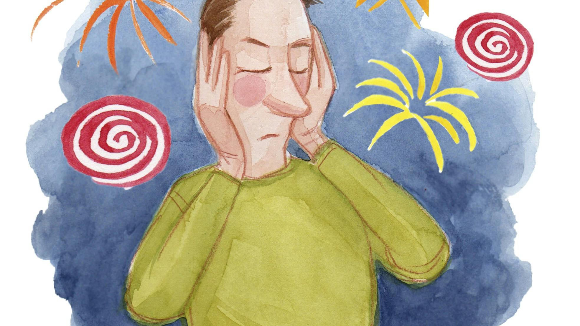 Lysglimt og brag fra fyrværkeri er forfærdeligt for mange veteraner