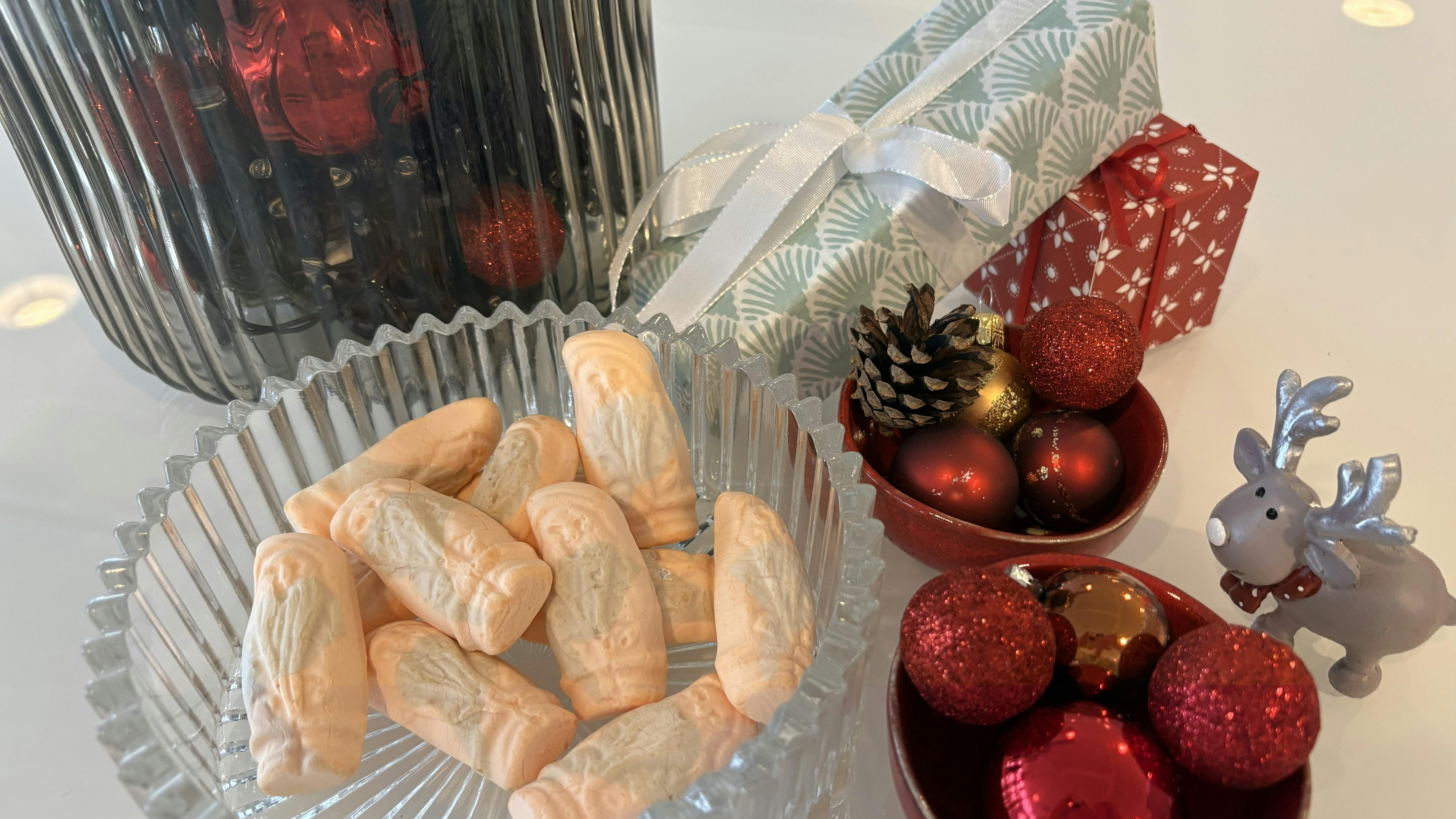 Orange juleskum fra Cloetta