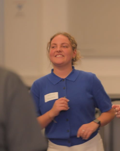 Camille Engdal Mortensen og Louise Tranberg, der tog sig af onlinetræningen af de cirka 200 deltagere i Kandiskuren i efteråret 2025.