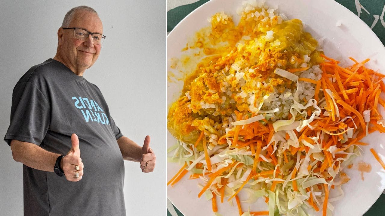 Johan Isbrand var 14 kilo lettere og betydelig friskere ved afslutningen af Kandiskurens officielle forløb, hvor han bl.a. har spist fedtfattige boller i karry med en blanding af ris og blomkålsris.