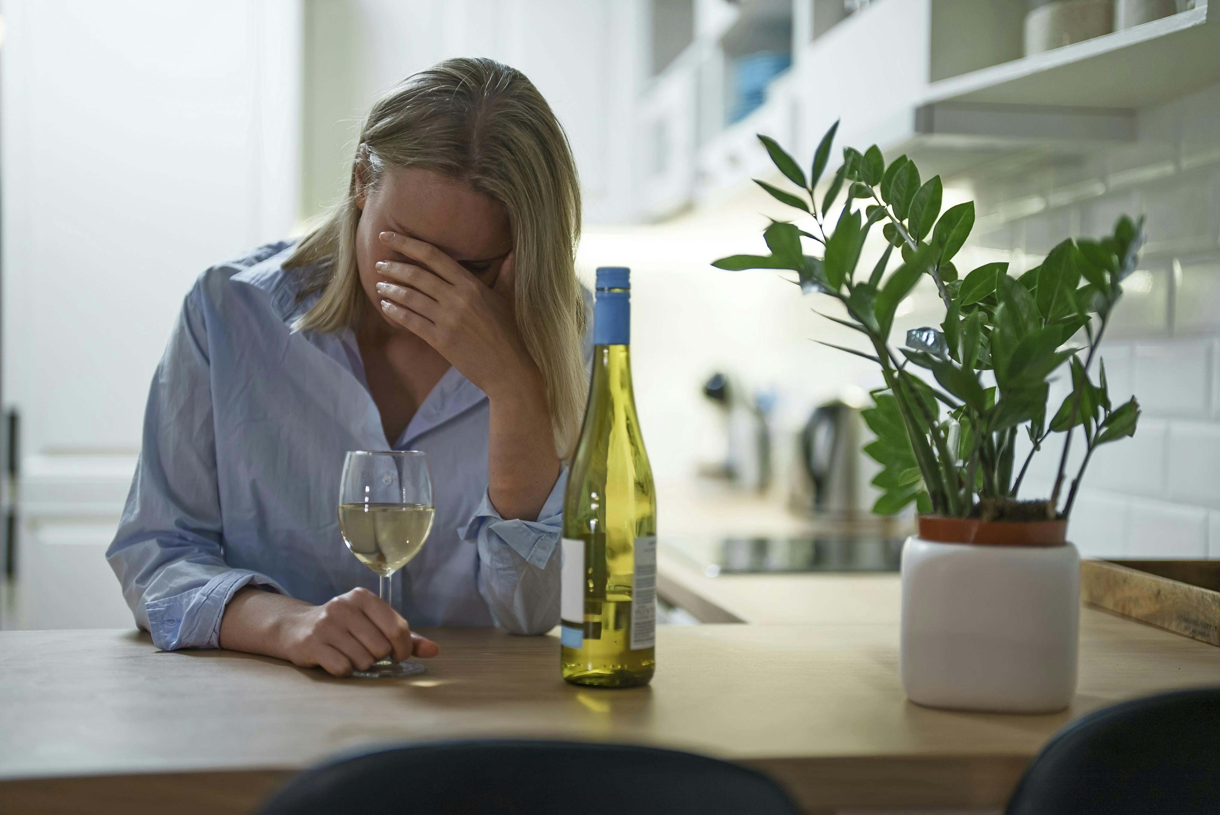 Tegn på alkoholmisbrug.