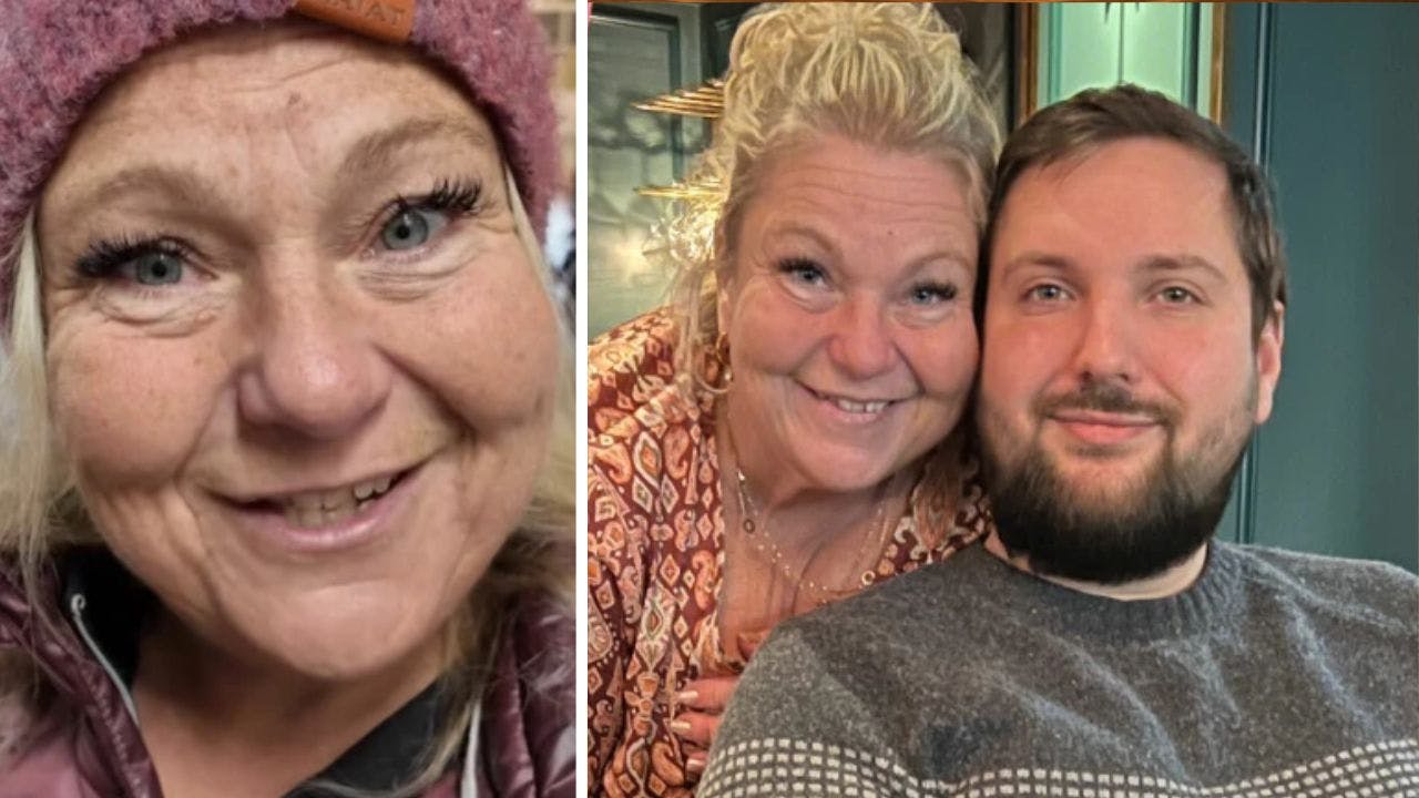 Joanna og sin søn, som hun leder efter en kæreste til