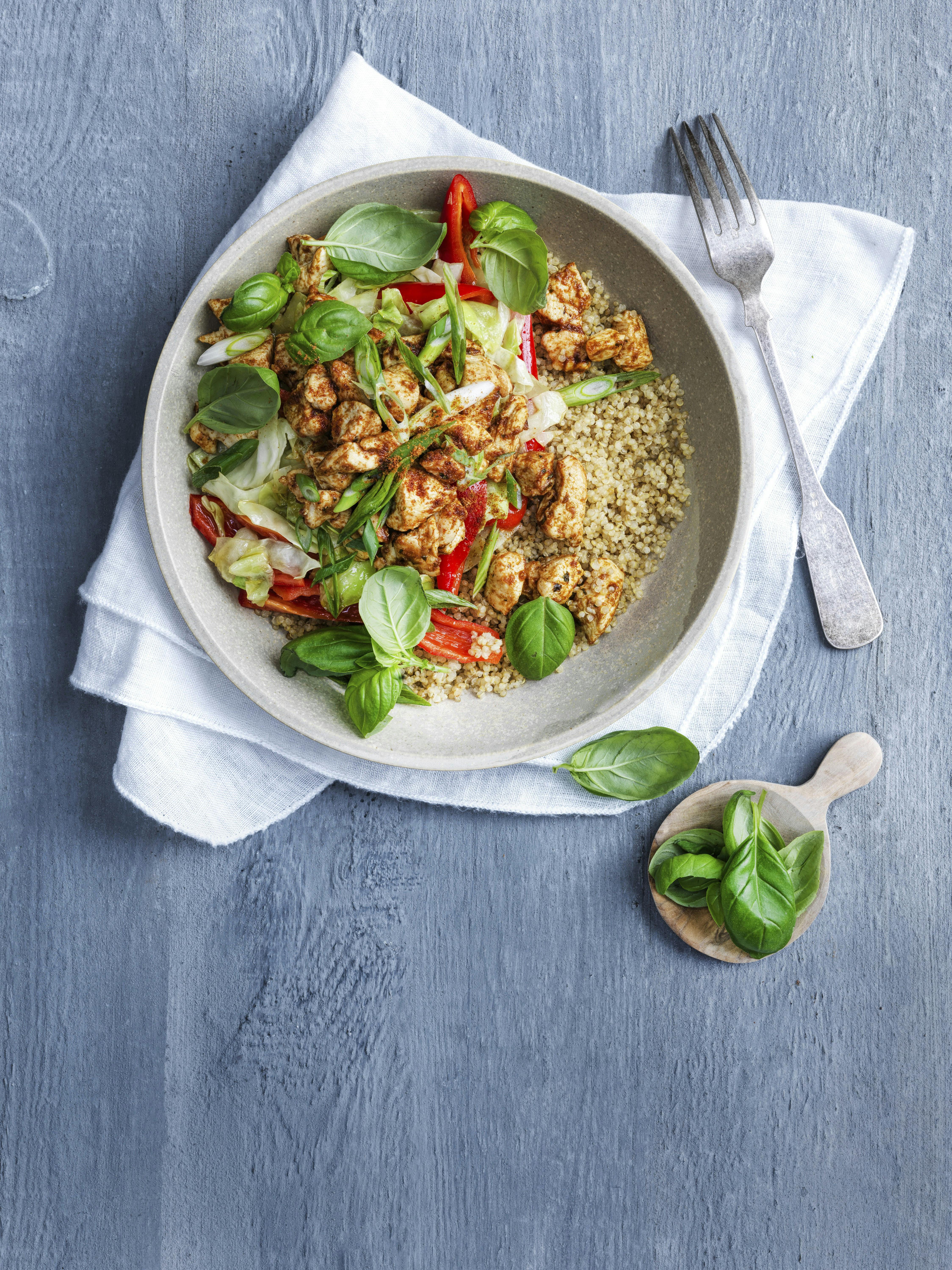 Quinoabowl med kylling