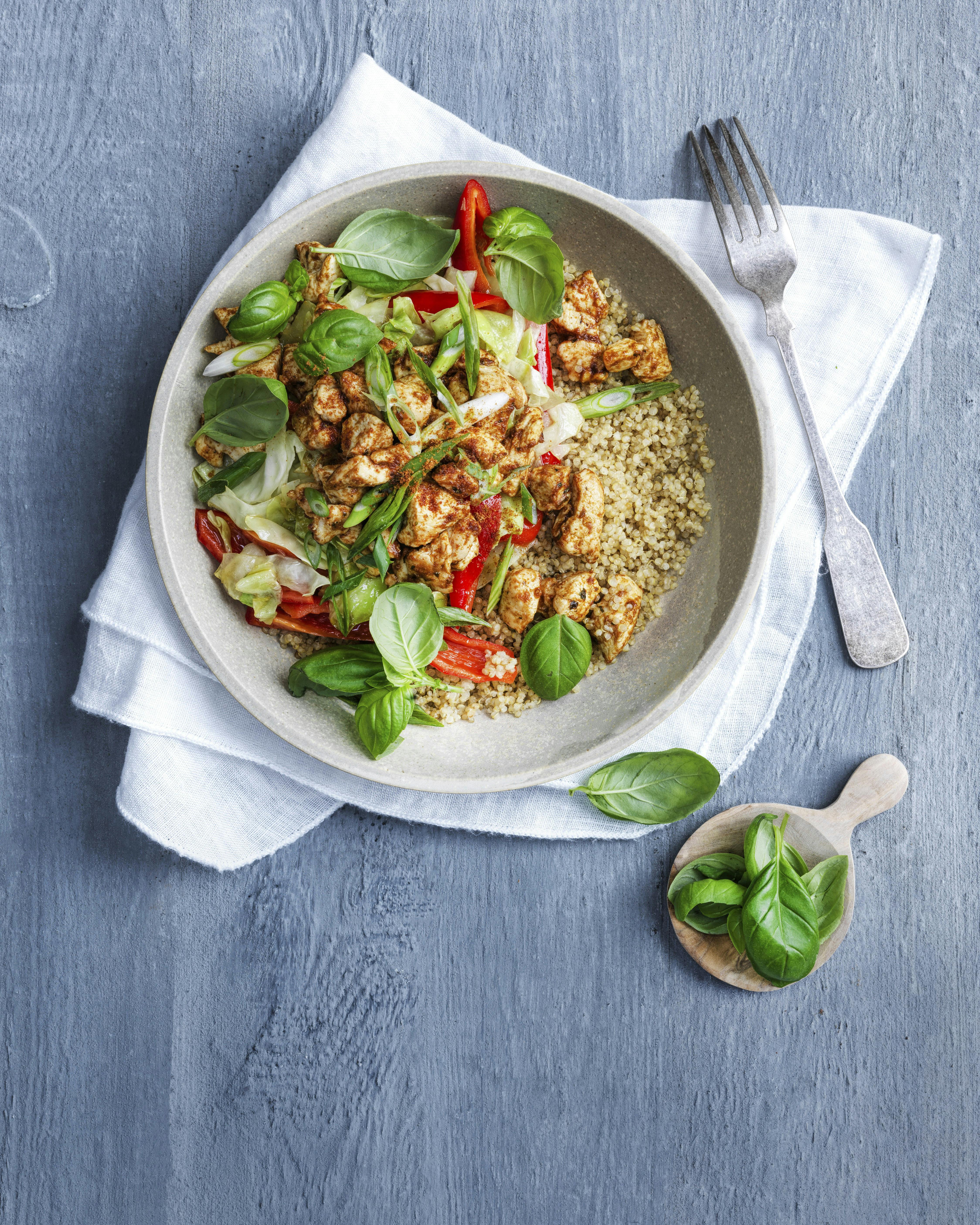 Quinoabowl med kylling