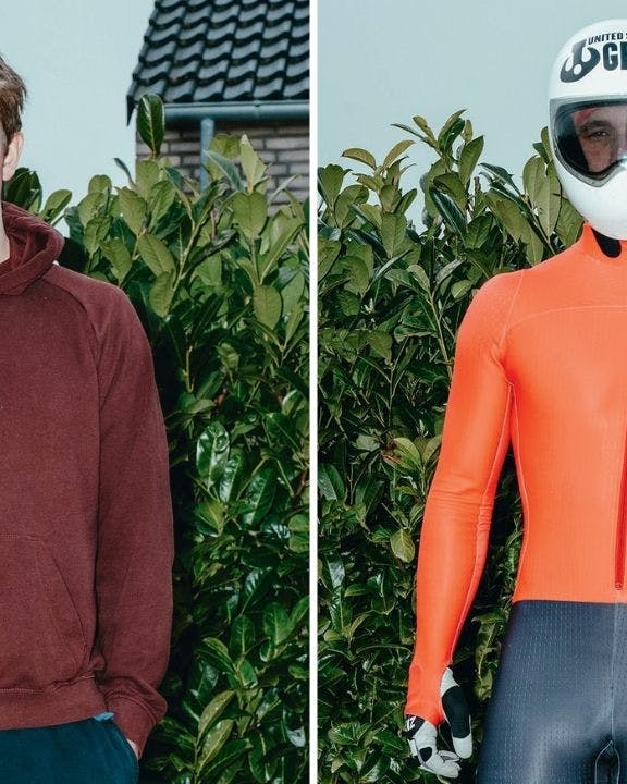 Rasmus Vestergård Johansen i civil og sportstøj