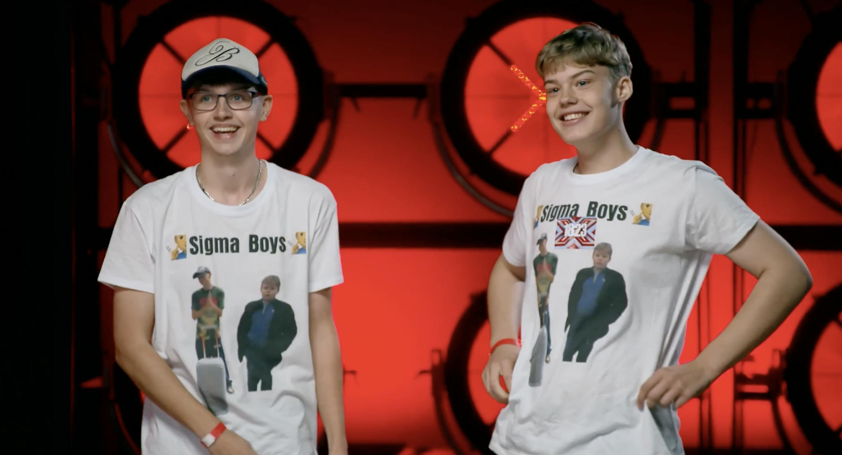 Sigma Boys alias Felix Christensen fra Ballerup og Theodor Ruders Dinesen fra Næstved til audition i "X Factor" anno 2026