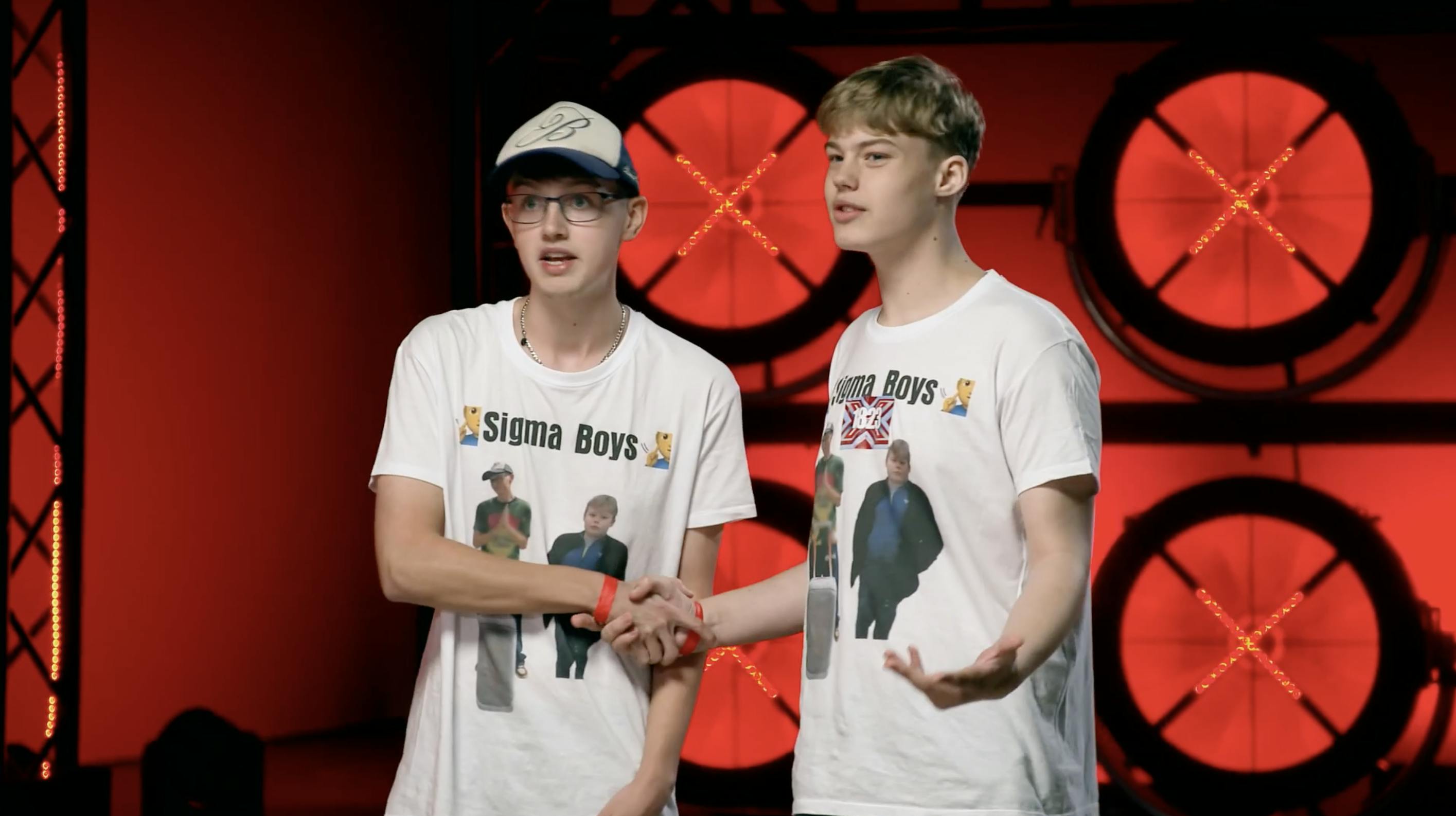 Sigma Boys alias Felix Christensen fra Ballerup og Theodor Ruders Dinesen fra Næstved til audition i "X Factor" anno 2026