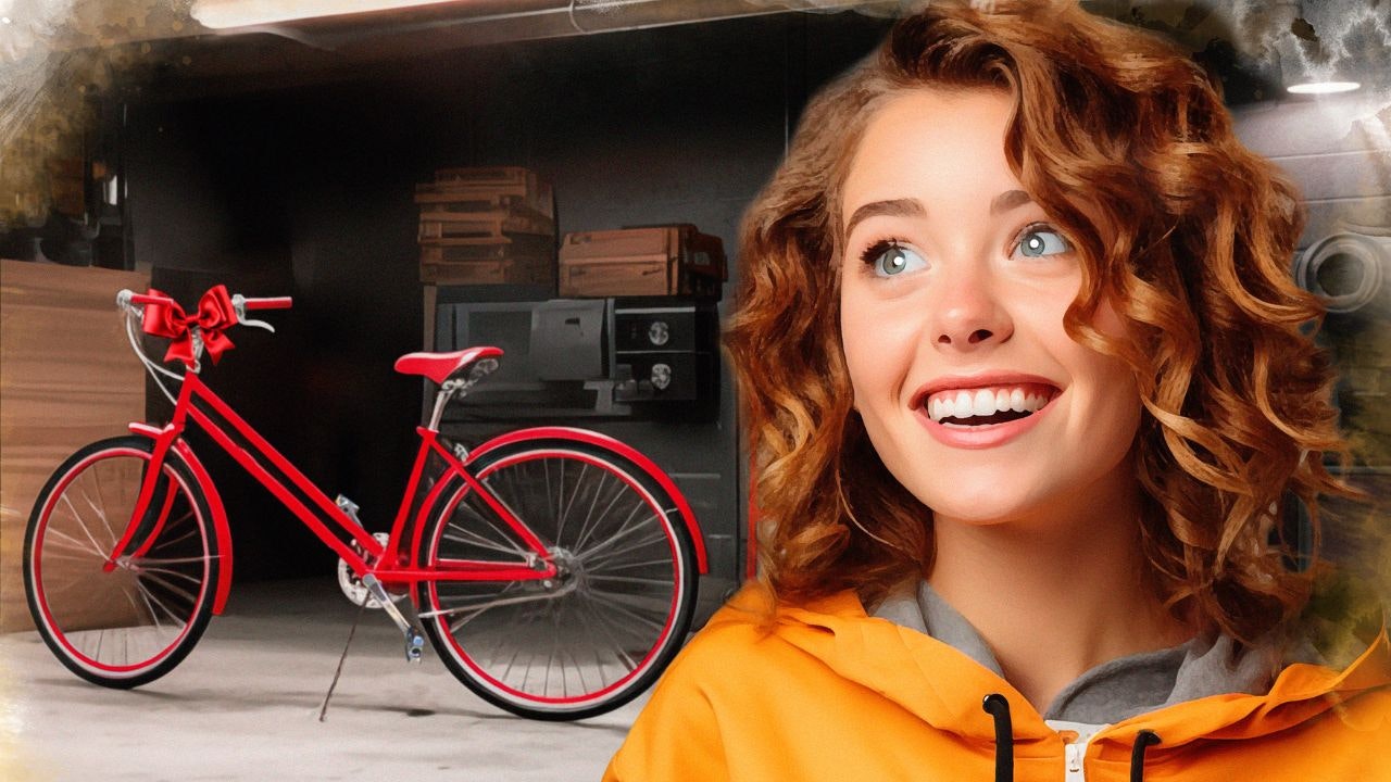 Illustration af Jannie Björk Jacobsen til novelle om cykeltyveri