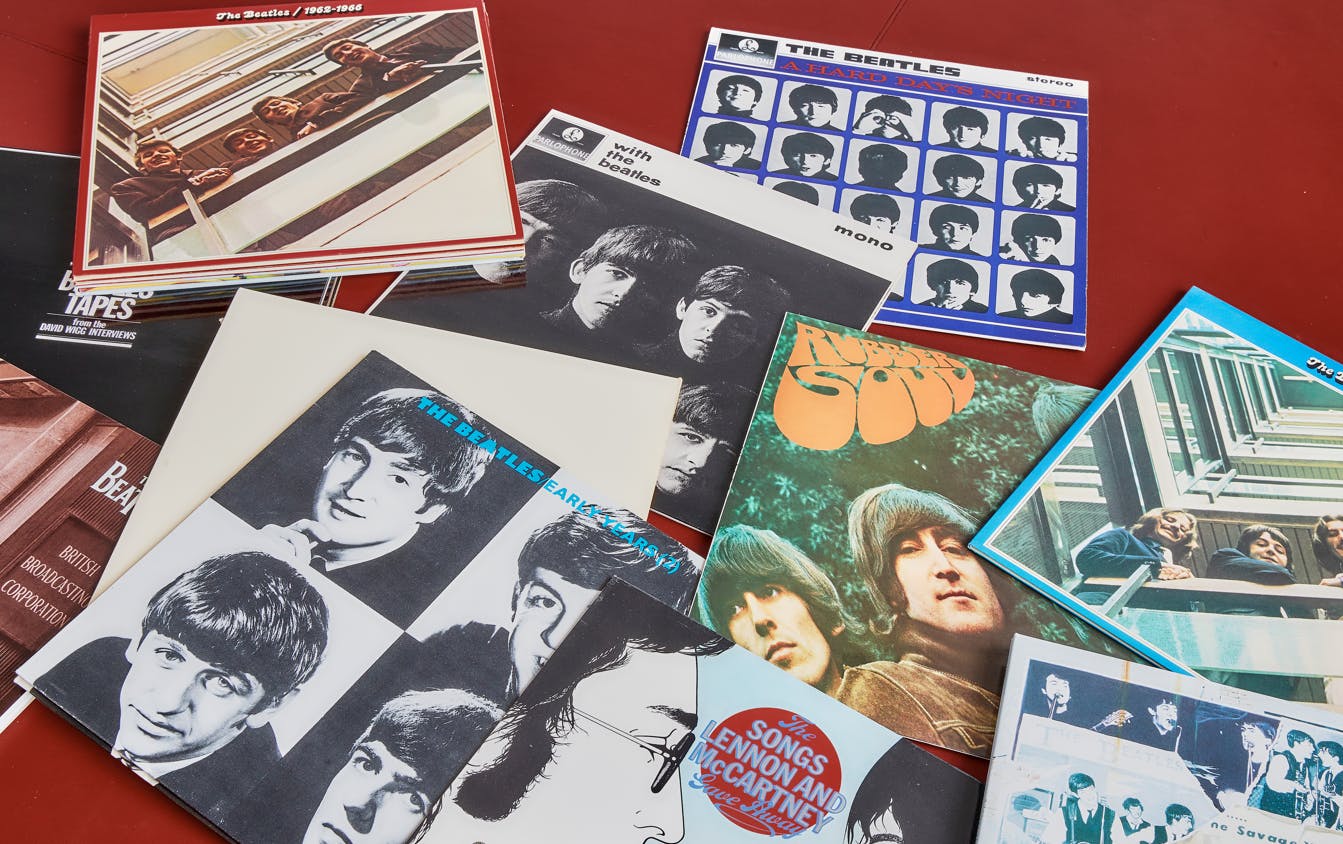 Et stak Beatles-plader