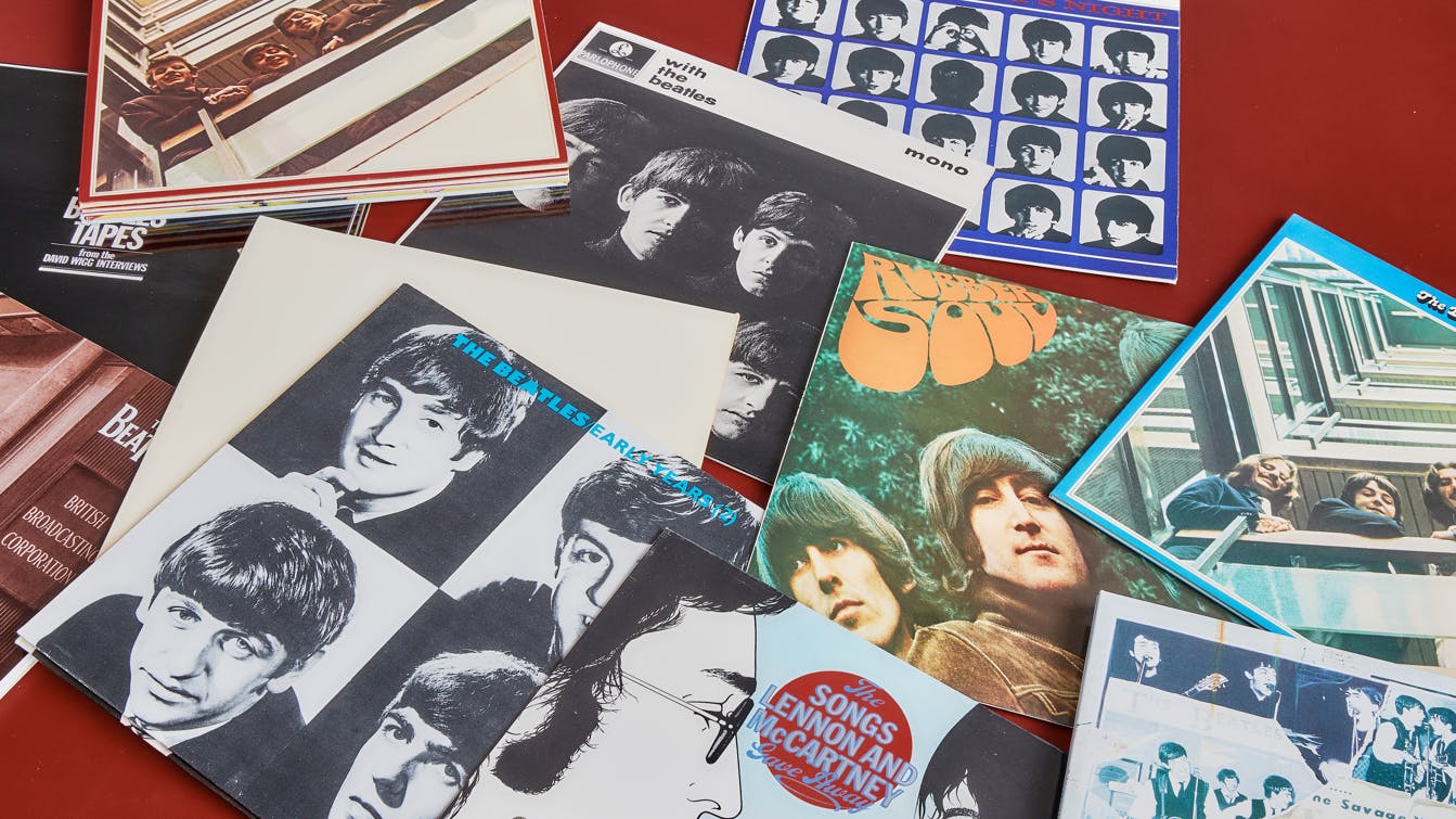 Et stak Beatles-plader