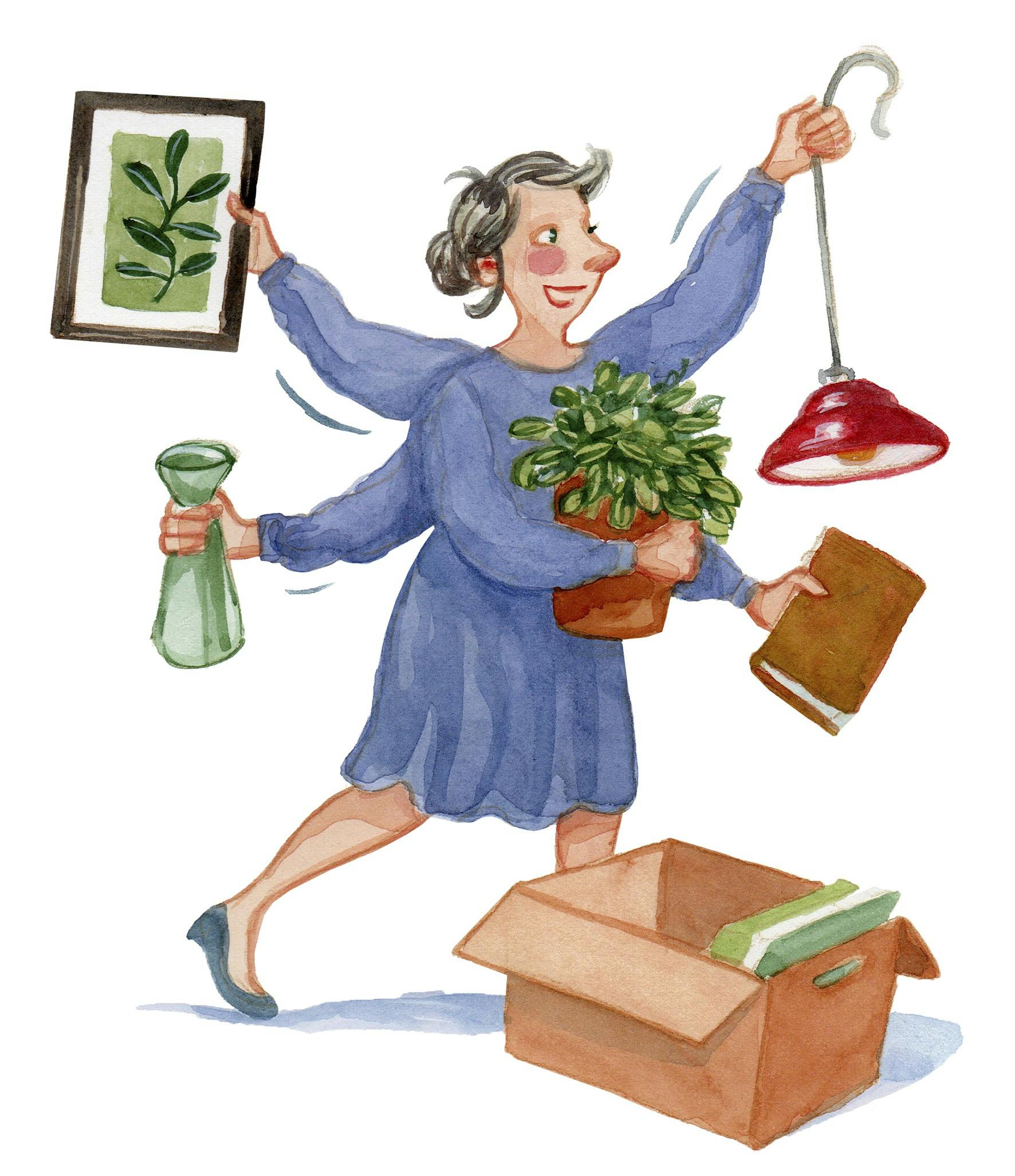 Hun er her og der og alle vegne ...