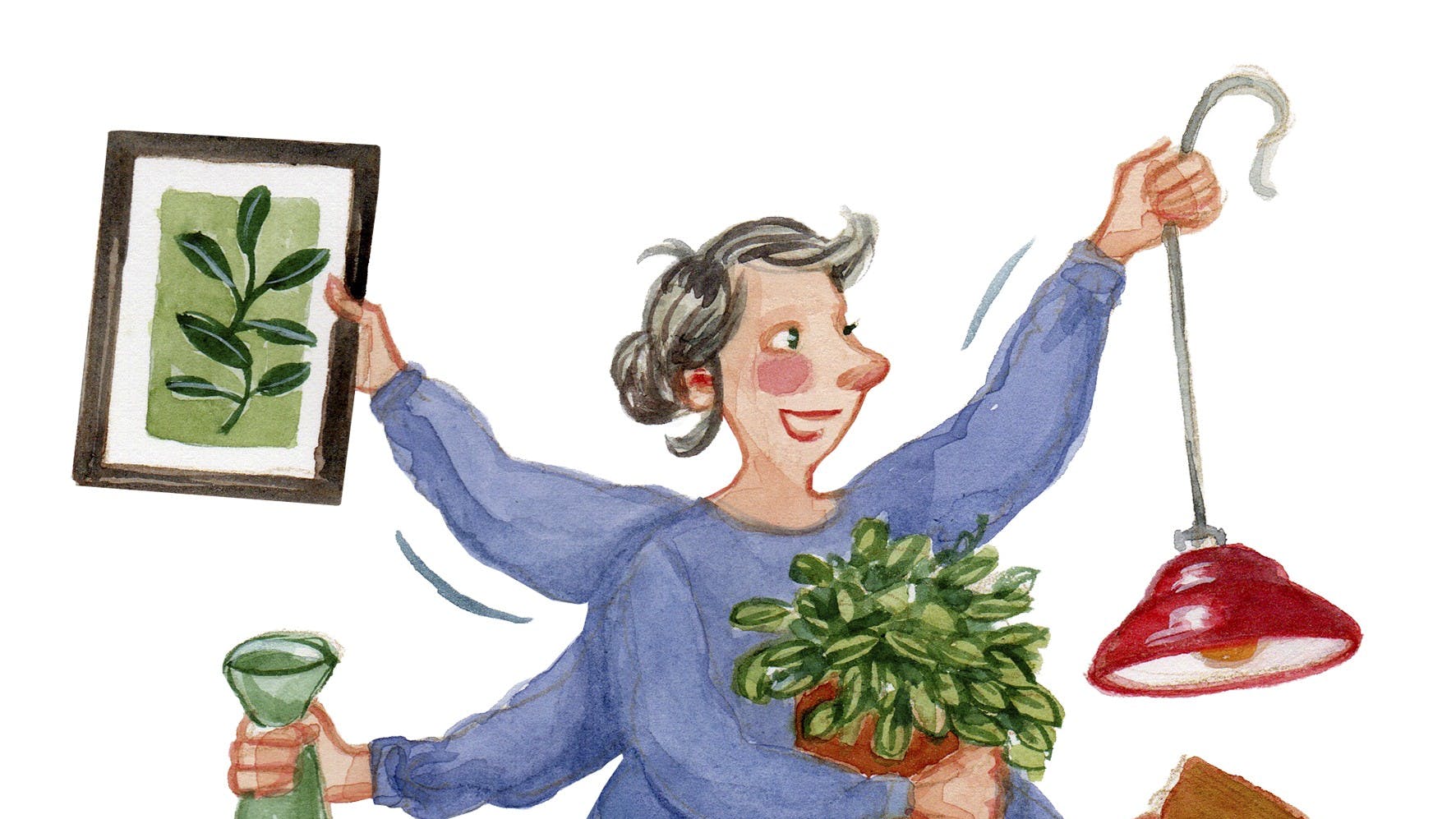 Hun er her og der og alle vegne ...