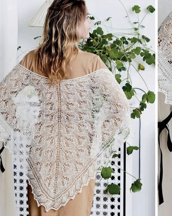 Strikkeopskrift på smukt gaia-sjal