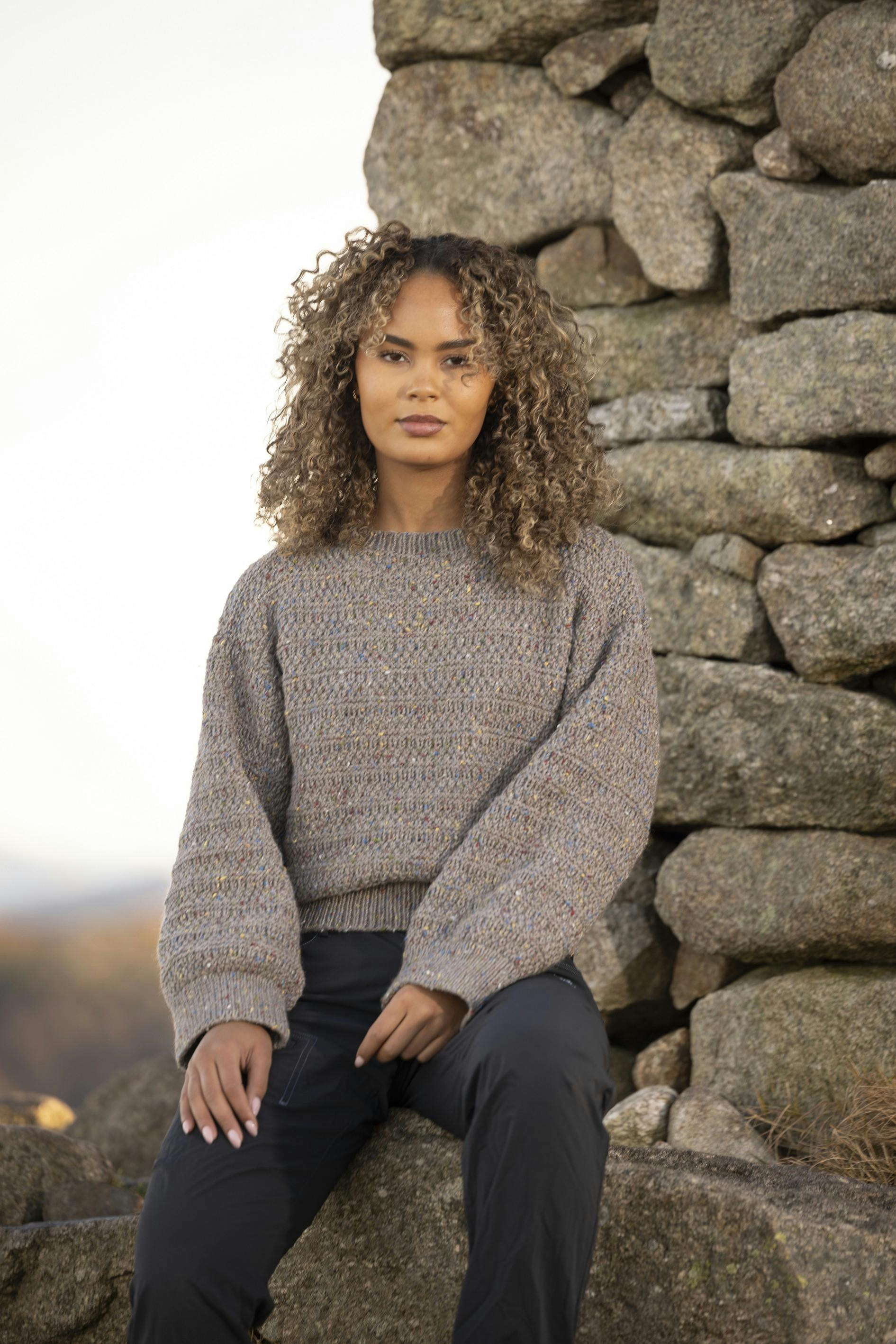 Strik med strukturstriber og nister