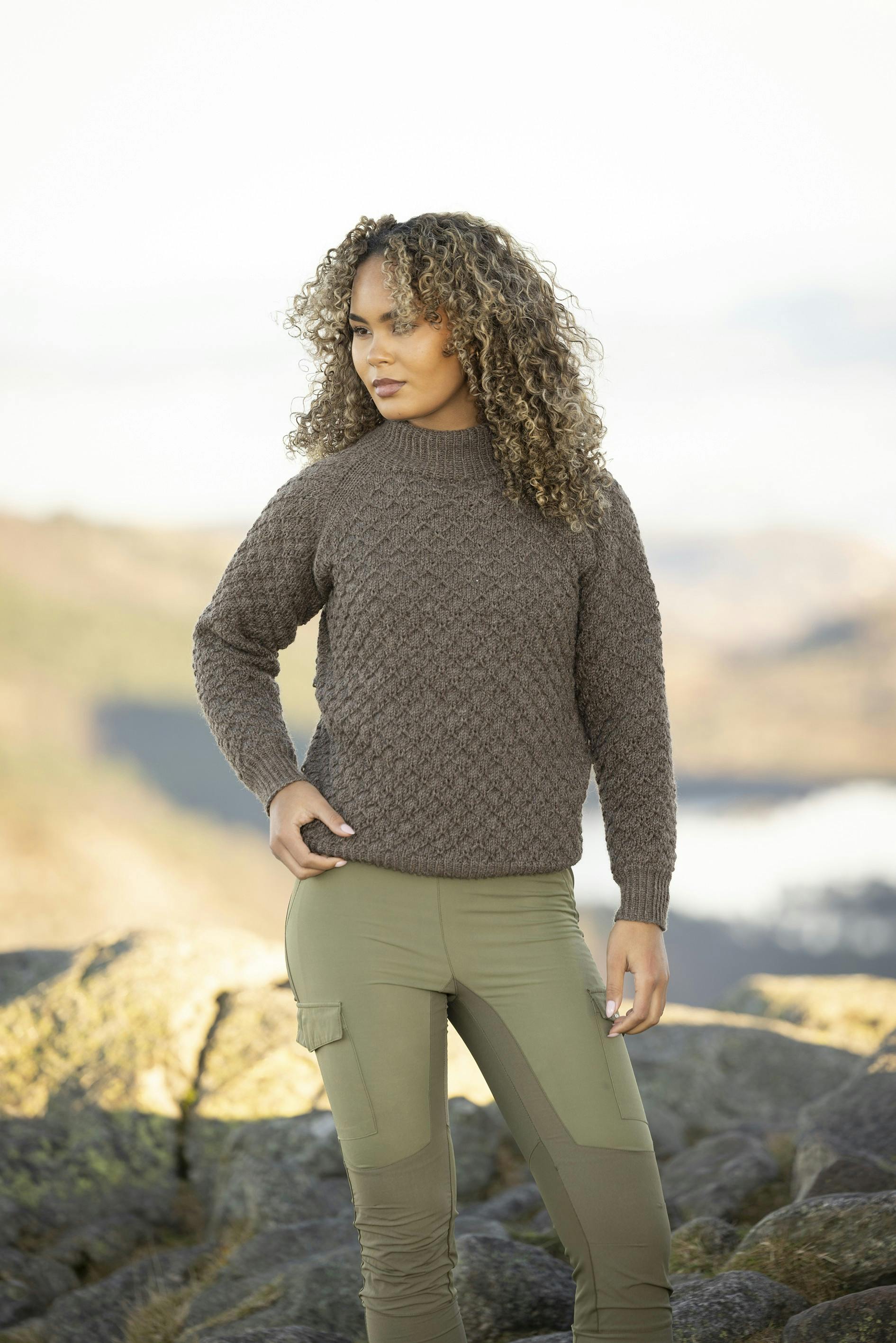 Strik med små ruder.