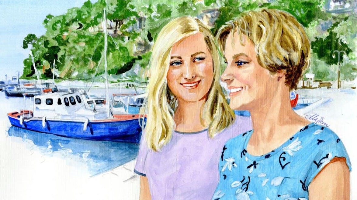 Elisabeth og datteren Nanna