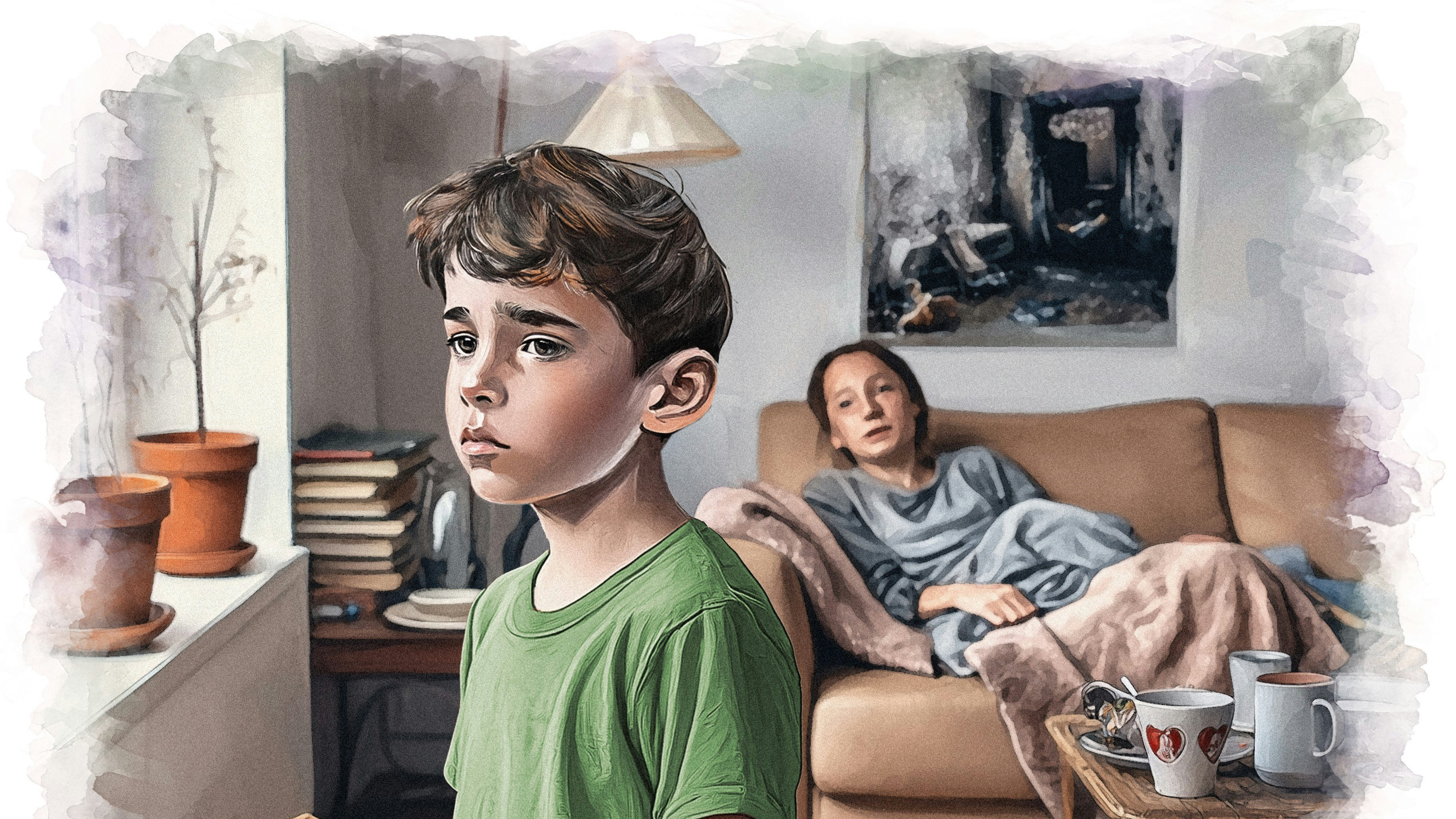 Lille dreng overladt til sig selv