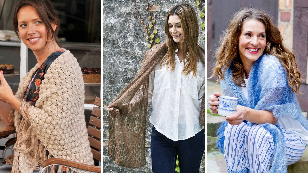 Strikkeopskrifter på smukke sjaler