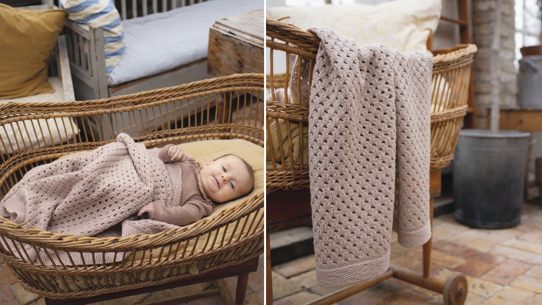 tæppe med hulmønster