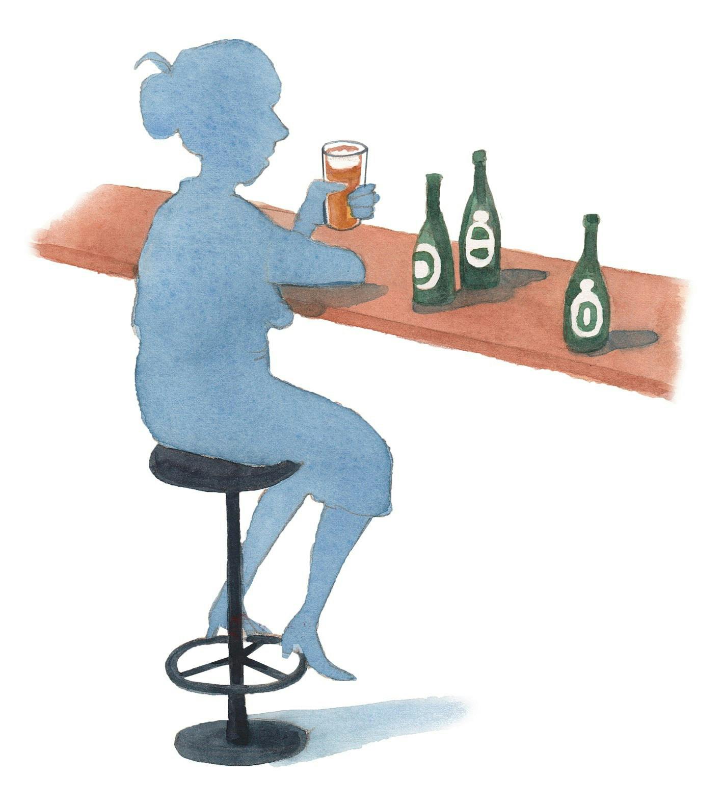 Min mor drikker for meget