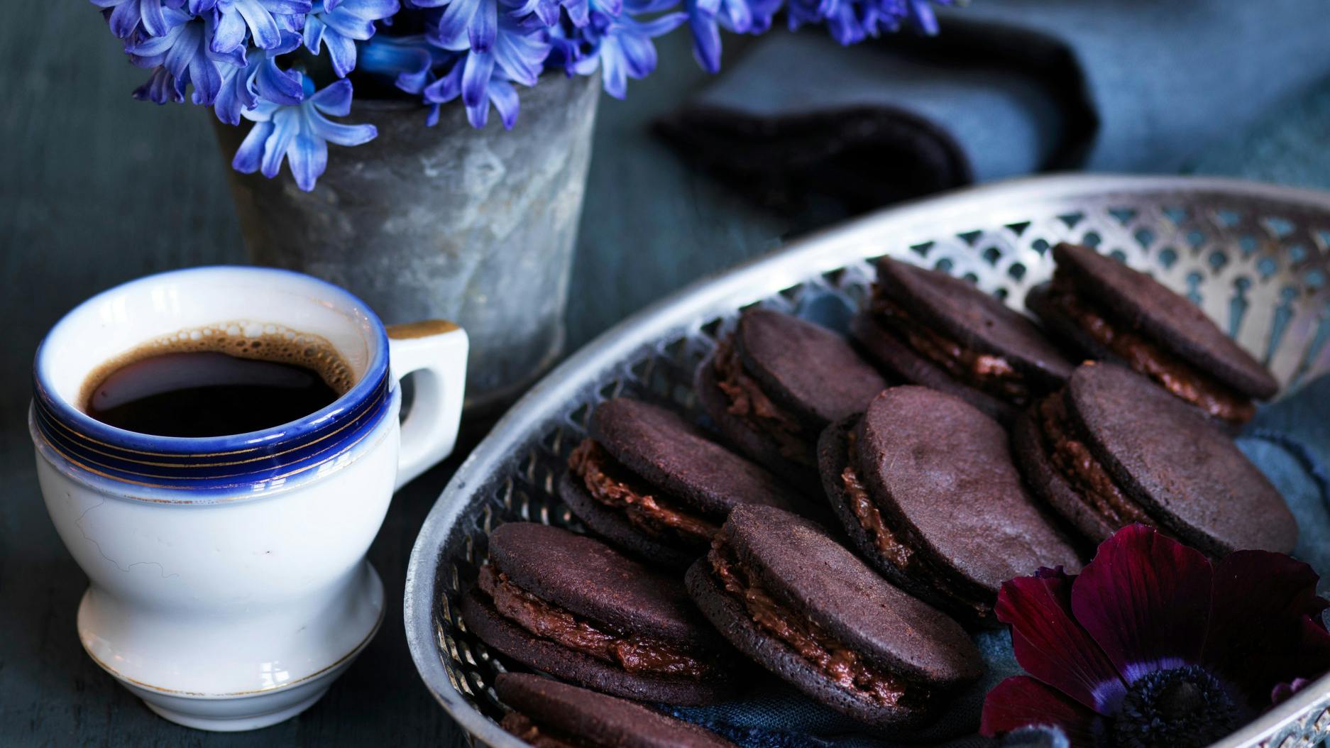 Cookies med nutellacreme