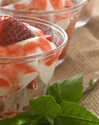 Koldskålspannacotta