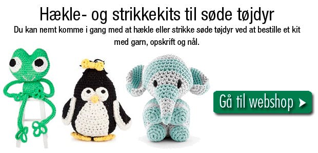 Hæklekits og strikkekits til tøjdyr