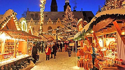 Hyggelig julemarked i tyske Goslar - Julemarked i Tyskland