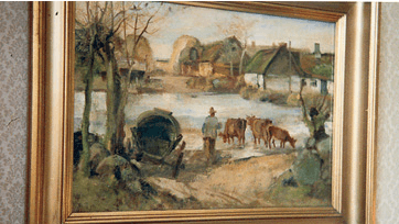 Maleri af kolorist- og genremaleren, Ludvig Jacobsen