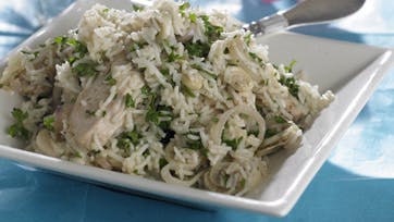 Krydret ris pilaf med stegt kyllingefilet