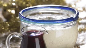 Risalamande med hjemmelavet kirsebærsauce