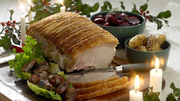 Stegt svinekam ved lav temperatur