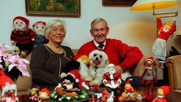 Nisserne har også fundet vejen til Hjortings hjem. Foto: Birger Vogelius