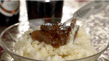 Luksuriøs risengrød med abrikoskompot