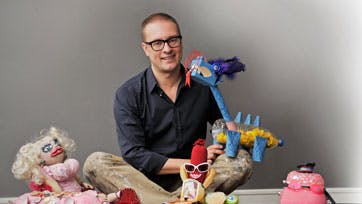 Shane Brox med Blålle og alle de andre. Foto: Torkel Dyrting