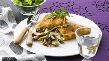 Omelet med svampe