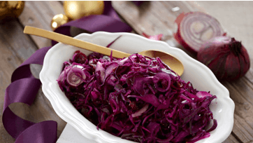 Honningsødet rødkålssalat