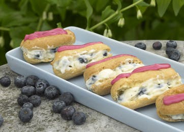 Eclairs med bærfyld